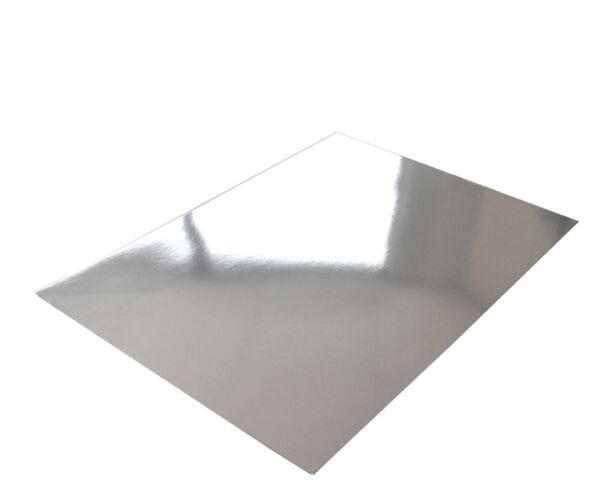 Zilverkarton/spiegelkarton, 380g, 50x70cm, 5 vel
