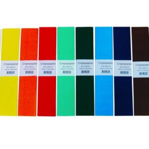 Florales crepepapier 50x250cm 10vw assortiment