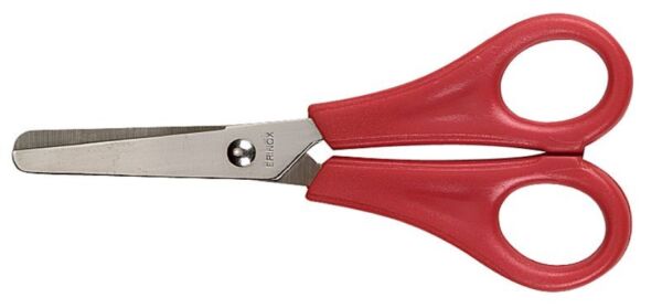 RVS kinderschaar, 14 cm, stompe punten