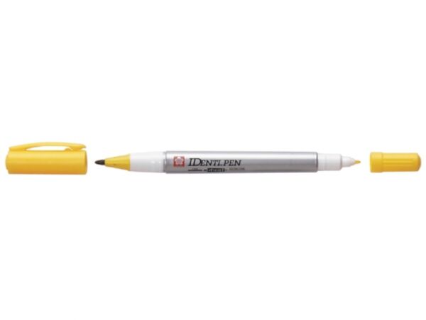 Sakura identipen, duo-point permanentmarker, geel