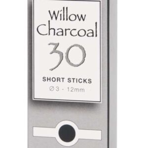 Houtskoolstaafjes, 3 - 12 mm, assortiment 30 stuks