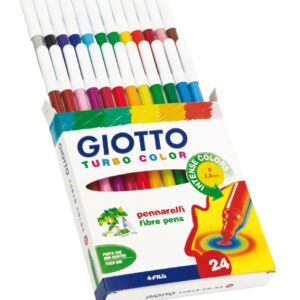 Giotto turbo color viltstiften, assortiment 24st