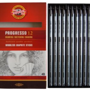 Koh-I-Noor grafietstiften, kern 7 mm, 4B 12 stuks