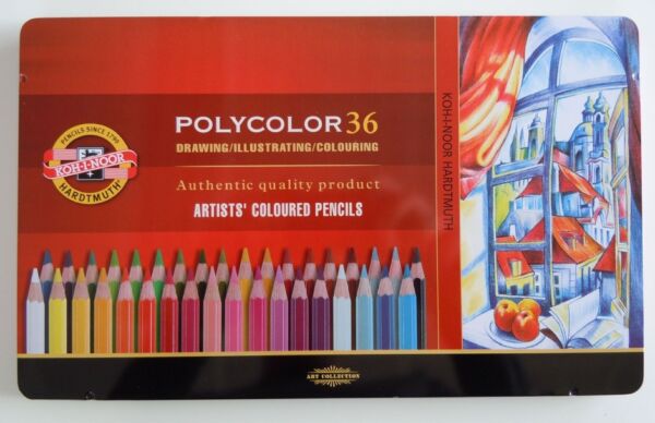 Koh-I-Noor Polycolor kleurpotloden, assortiment 36 stuks