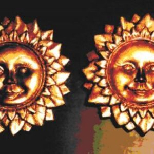 Kunststof gietmal voor gipsgieten, 2 zonnen