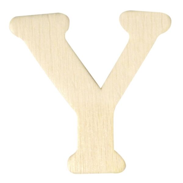 OP=OP Houten letter, hoogte 4 cm, dikte 2 mm, Y