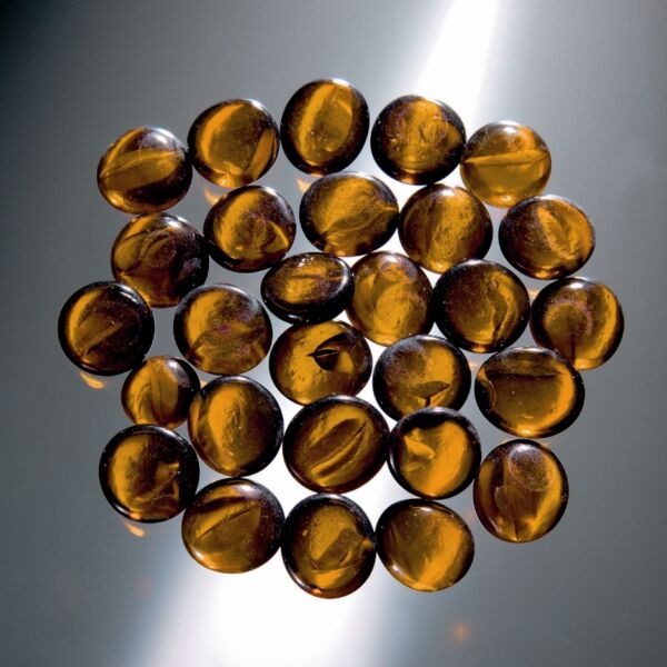 Glasnuggets, 20mm, 200 gram, bruin