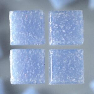 Glasmozaieksteentjes, 10x10 mm 200 gr lichtblauw
