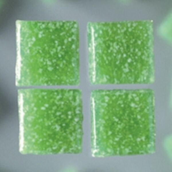 Glasmozaieksteentjes, 10x10 mm 200 gr groen