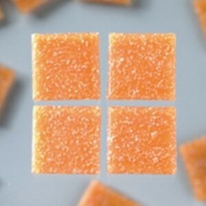 Glasmozaieksteentjes, 10x10 mm 200 gr terracotta