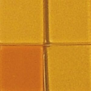 Acrylmozaiek transparant, 50 gram, 10x10mm, oranjetinten