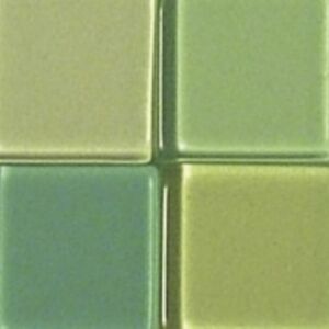 Acrylmozaiek transparant, 50 gram, 10x10mm, lichtgroene tinten