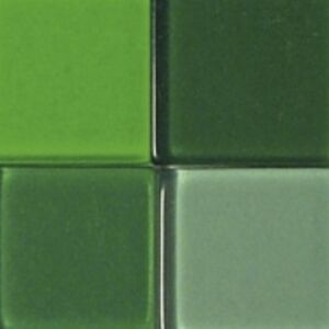 Acrylmozaiek transparant, 50 gram, 10x10mm, jadetinten