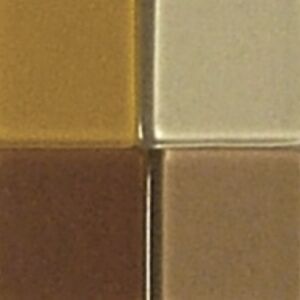 Acrylmozaiek transparant, 50 gram, 10x10mm, bruintinten