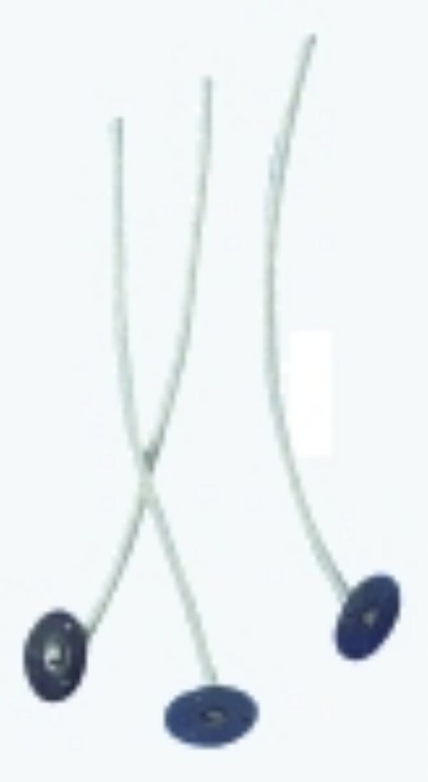 Kaarsenlont met metalen voetje, 10 cm, 5 stuks
