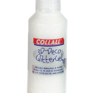 Colorall 3-D glittergel/glitterlijm deco, 50 ml, iriswit