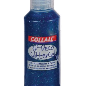 Colorall 3-D glittergel/glitterlijm deco, 50 ml, blauw