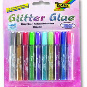 Glitterlijmpennen assortiment 10 stuks