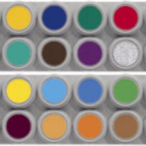 Grimas water make-up/schmink, assortiment 24 napjes