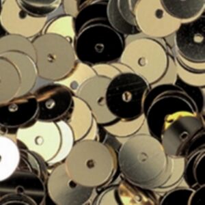 Pailletten/lovertjes, 6 mm, 4000 stuks, goud