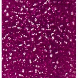 Glazen kraaltjes/borduurkraaltjes/rocailles met zilveren kern, 3,5 mm, 100 gram, paars