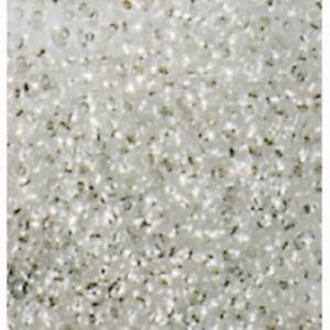 Glazen kraaltjes/borduurkraaltjes/rocailles met zilveren kern, 3,5 mm, 100 gram, zilver