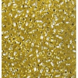 Transparant glazen kraaltjes met zilveren kern, 20gr, 2.2mm, goud