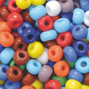 Glazen kraaltjes opaak, 3,5 mm, 35 gram, assortiment