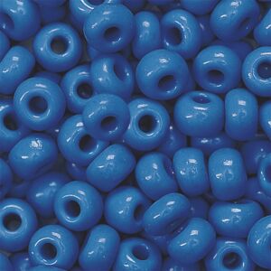 Glazen kraaltjes, 3,5 mm, 35 gram, opaak, blauw