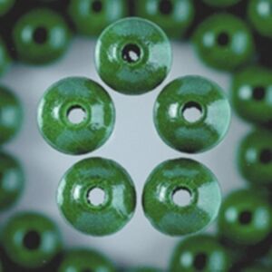 Houten kralen, rond, 4 mm, 165 stuks, groen