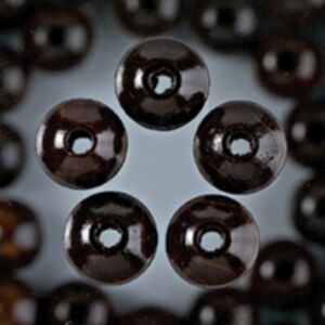 Houten kralen, rond, 4 mm, 135 stuks, bruin