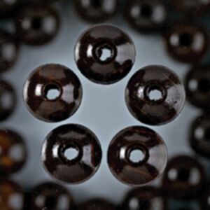 Houten kralen, rond, 6 mm, 105 stuks, bruin