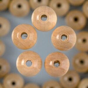 Houten kralen, rond, 8 mm, 70 stuks, naturel