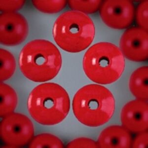 Houten kralen, rond, 8 mm, 85 stuks, rood
