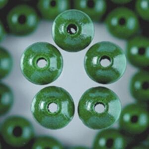 Houten kralen, rond, 8 mm, 85 stuks, groen