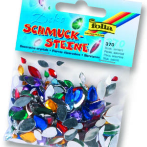 Acrylstenen, 370 st, assortiment navettes/druppels