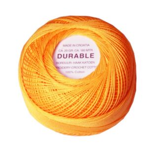 Durable borduurkatoen/haakkatoen, 20 gram, zonnegeel
