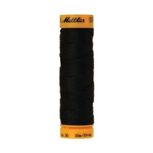 Amann Mettler Seralon knoopsgatengaren 30 meter 100% polyester - Kleur 4000, zwart