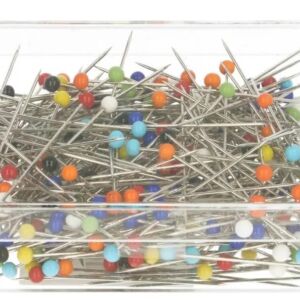 Glaskopspelden 0,6mm 34mm assortiment 300 stuks