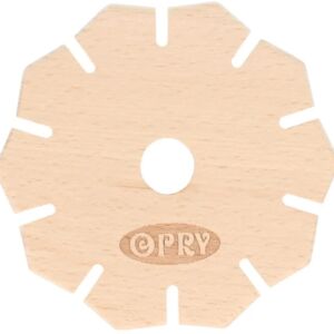 Knoopster hout 10 sleuven, diameter 9 cm