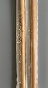 Houten breinaalden met knop 40 cm 20mm