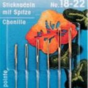 Prym borduurnaalden met punt 6st assortiment 18 t/m 22
