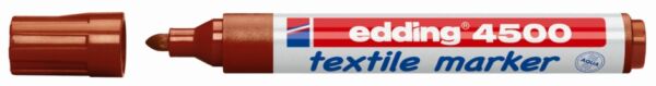 Edding 4500 textielstift 2 mm bruin