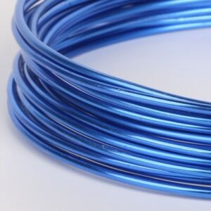 OUTLET Alu draad / aluminiumdraad, 2 mm, 5 meter blauw