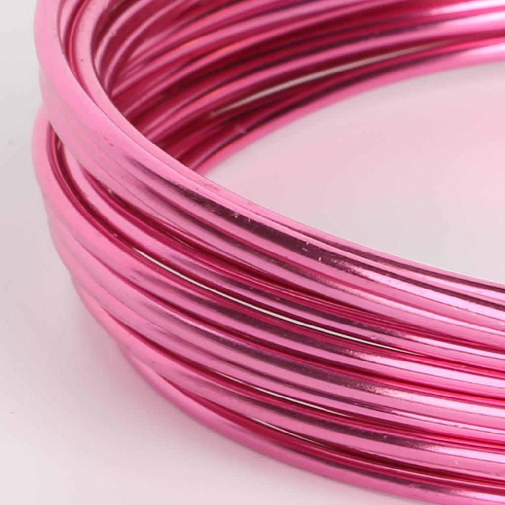 LTC-Leiden alu draad roze 2 mm 5 meter aluminiumdraad