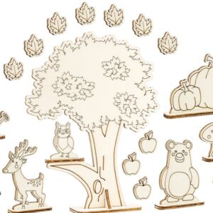 Houten speelwereld herfst, 18-delig