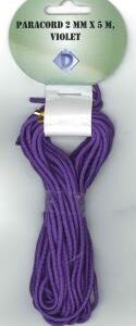 OUTLET Paracord / koord / touw, 2 mm, 5 meter, paars