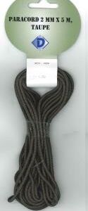 OUTLET Paracord / koord / touw, 2 mm, 5 meter, taupe