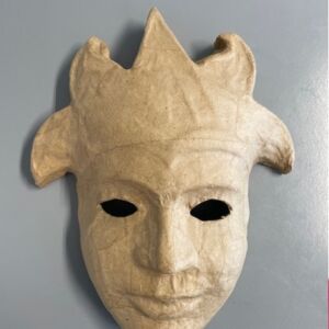 Eco shape venetiaans masker clown 25 x 30 cm