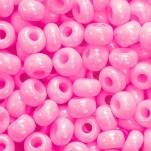 Glazen kraaltjes opaak, 3,5 mm, 35 gram, roze